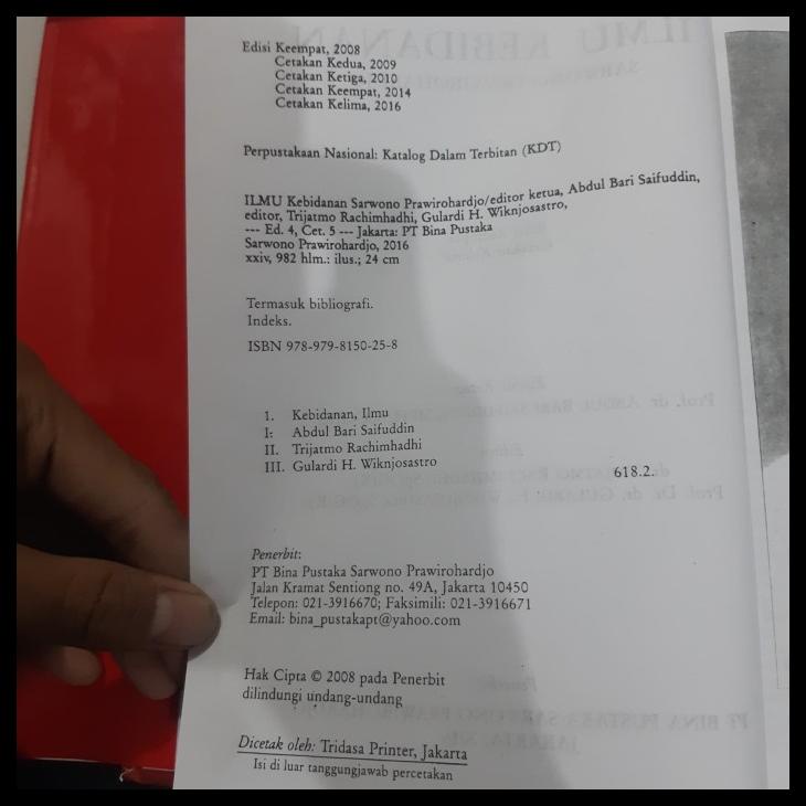 

TERBARUU!! Buku Ilmu Kebidanan (Edisi Keempat) - Sarwono Prawirohardjo SALE