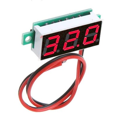 volt meter mini voltmeter 0.28 inch 3 digit volt digital DC 1-40v dc
