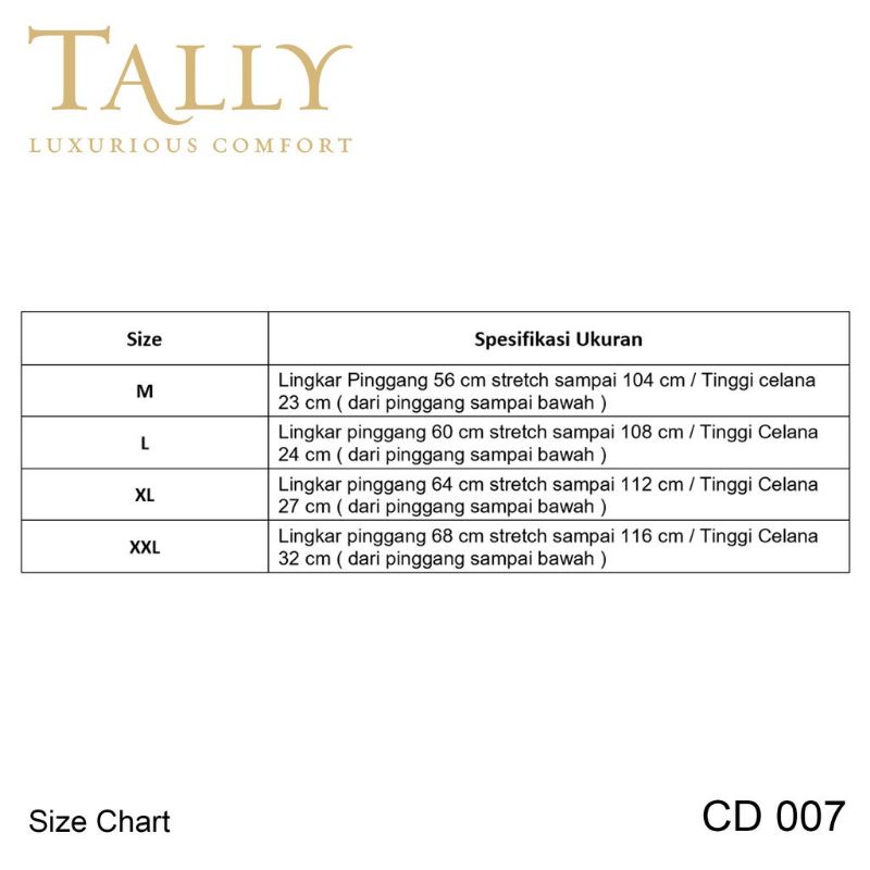 Celana Dalam Wanita Seamless Tanpa Jahitan Tally 007