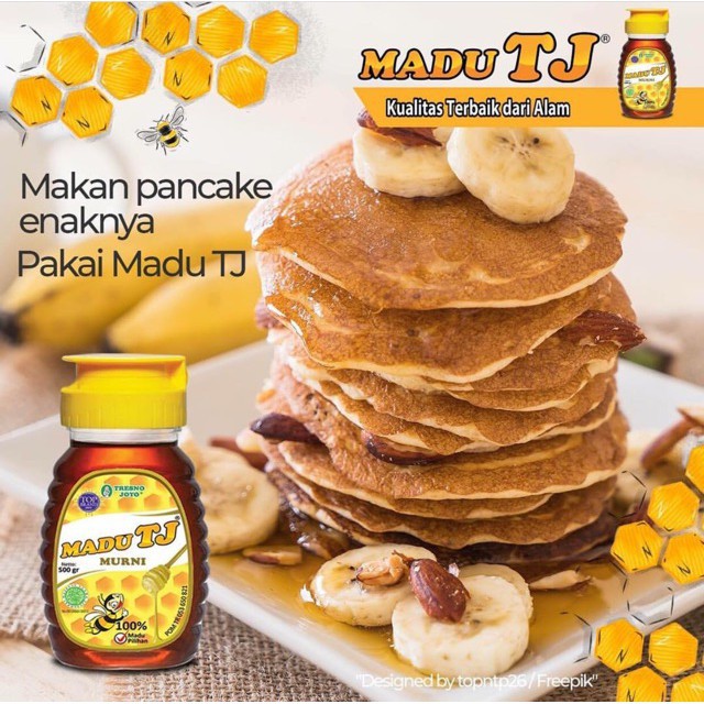 ORIGINAL Madu TJ Murni 150gr , 250gr &amp; 500gr BPOM / Madu TresnoJoyo / Madu Murni / LEDI MART