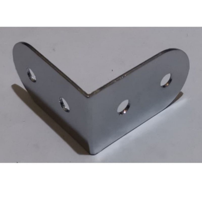 besi siku pojok corner silver SB508 kecil lubang baut siku besi speaker samping hardcase besar hard 