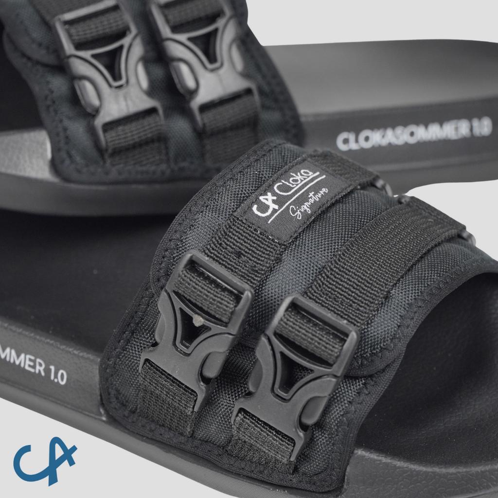 Sandal Pria Dewasa Karet Kasual Selop Slide Anti Air Sendal Slop Cowo Ringan Distro Kekinian - Cloka Sommer 1.0