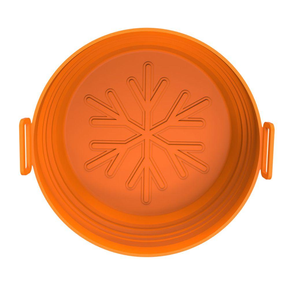 Top Air Fryer Silikon Pan Aksesoris Lembut Roasting Basket Dapat De Reused Pizza Plate Rumah Lipat