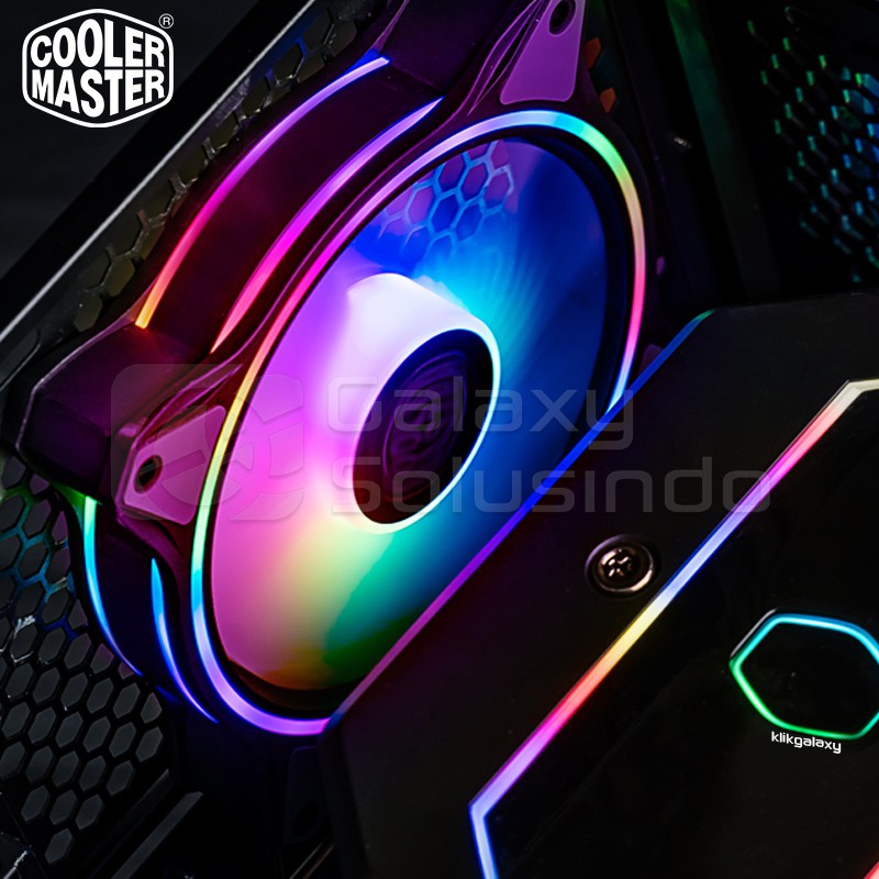 Cooler Master MasterFan MF120 Halo 3 in 1 ARGB Fan - Black