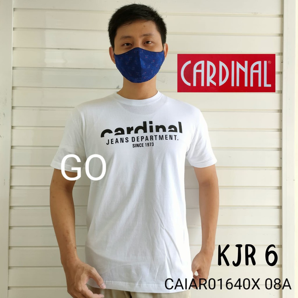 gos gof KJR CARDINAL JEANS KAOS T-Shirt Pakaian Pria Atasan Kaos Oblong Casual Santai Original