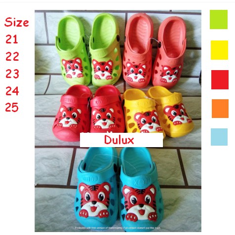 Sandal Dulux Bakpao Motif HARIMAU Size 21-25