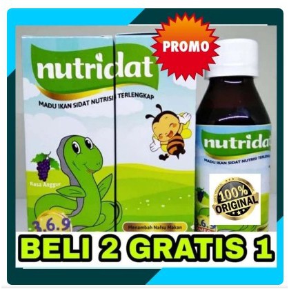 

Grosir Nutridat Madu Anak Penambah Nafsu Makan Vitamin Anak Original