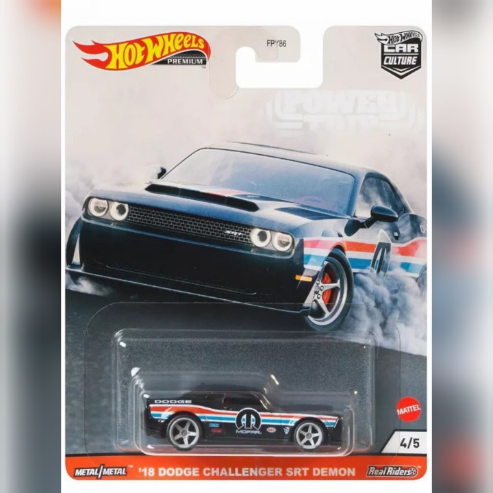 Hotwheels Premium 18 Dodge Challenger SRT Demon