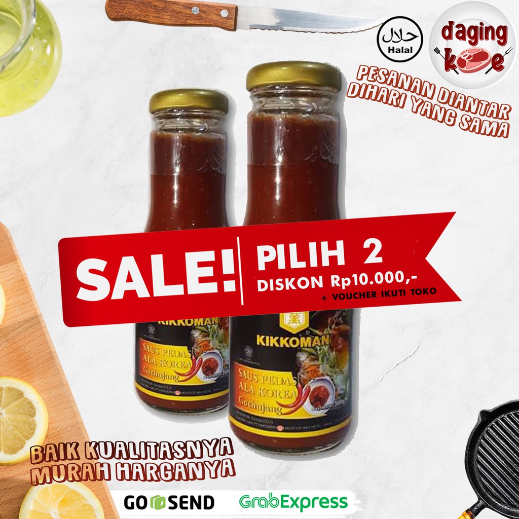 

SAUS PEDAS ALA KOREA ( GOCHUJANG ) KIKKOMAN HALAL 300 gr DK116