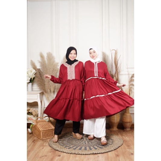 TUNIK RAYON POLOS JUMBO TUNIK RAYON VISCOSE JUMBO TUNIK BUSUI RESSLETING TUNIK RAYON TERLARIS MIMIMA