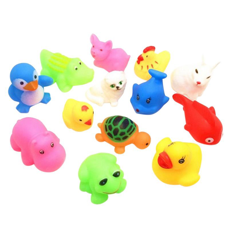 BOBORA 13Pcs Mainan Mandi Bayi Anak Bentuk Binatang BOBORA 13Pcs Mainan Mandi Bayi Anak Bentuk Binatang