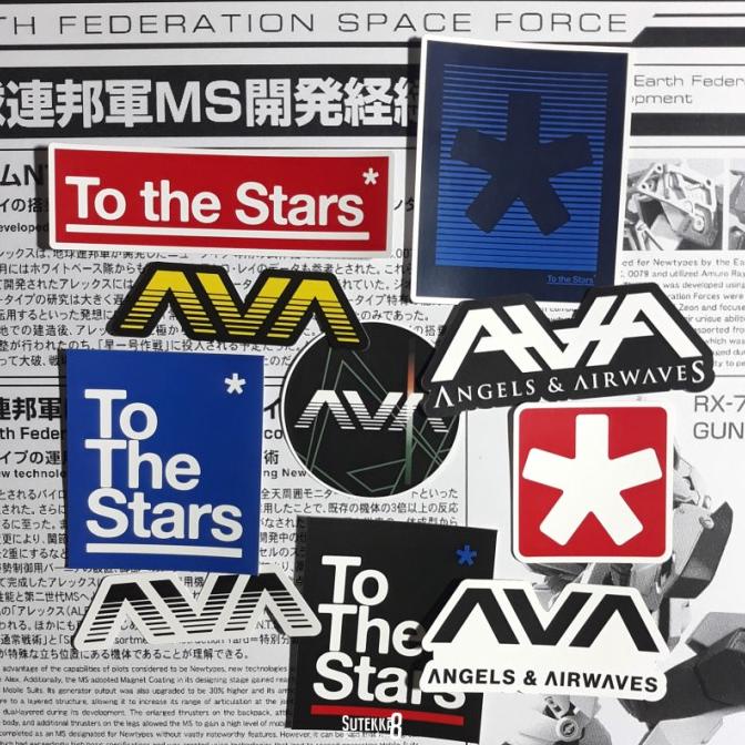 

(BISA COD) STICKER PACK ANGELS AND AIRWAVES x TO THE STARS [10 pcs] DISKON Kode 198