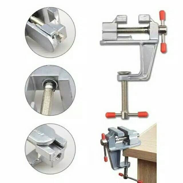 Clamp Meja Ragum Mini Vise Bench Table Clamp Klem Penjepit Catok Meja kecil craft woodworking tool