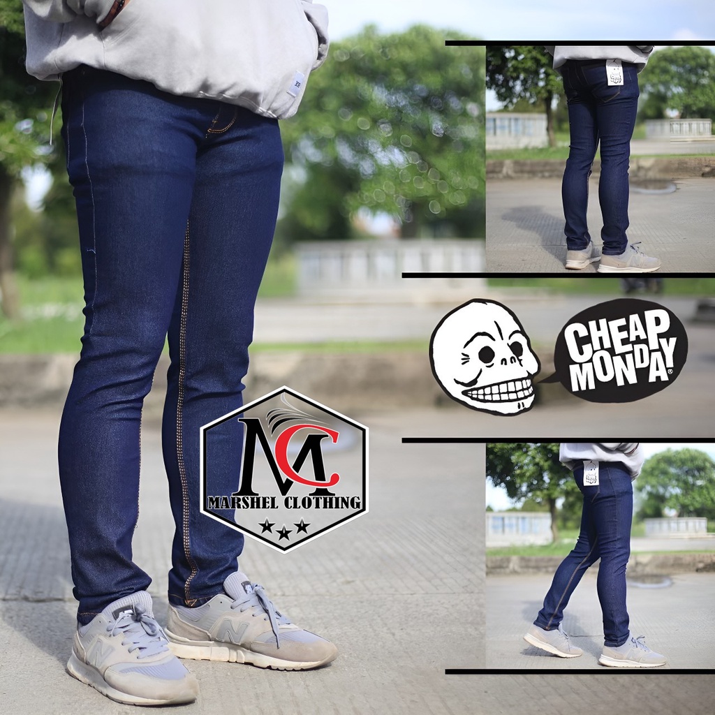 RCL - Celana Jeans Pria Cheep Monday - Celana Jeans Pria Pensil - Celana Jeans Pria Slimfit S-XXL / Celana Panjang Bioblits Jeans Cheap Monday Pensil Strecth Slimfit Skinny Pria Cheap Monday S.M.L.XL 27 s/d 34 27 s/d 34