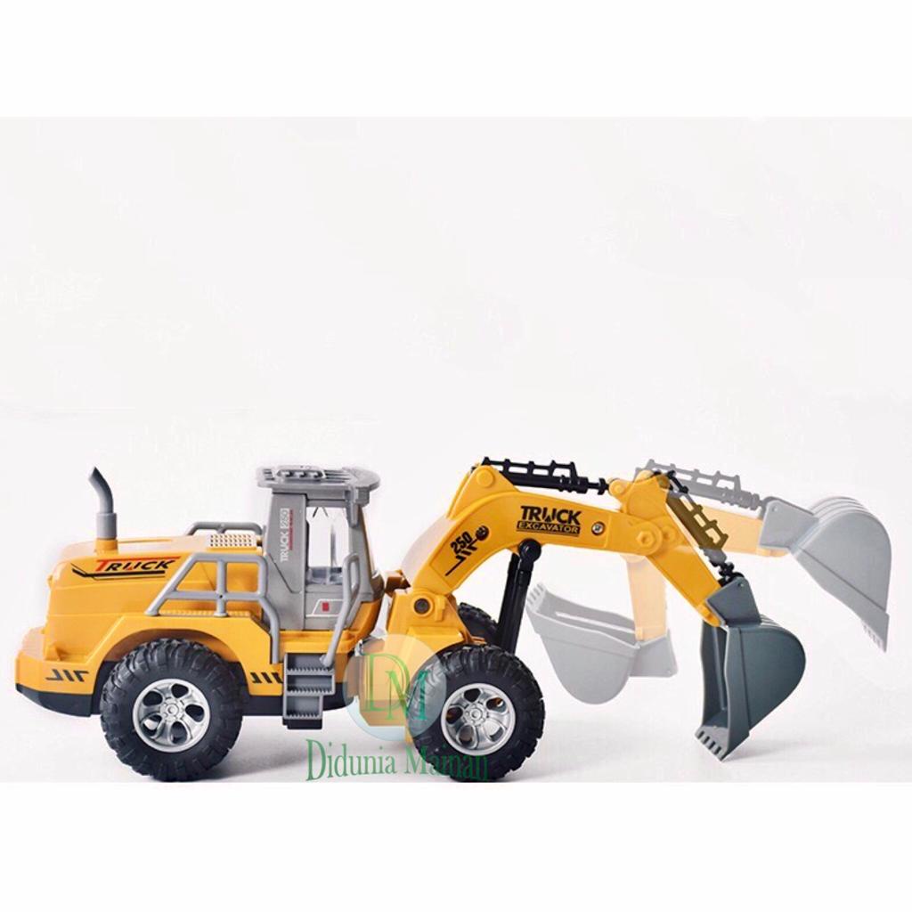 excavator remote control mainan anak rc truk beko konstruksi work truck