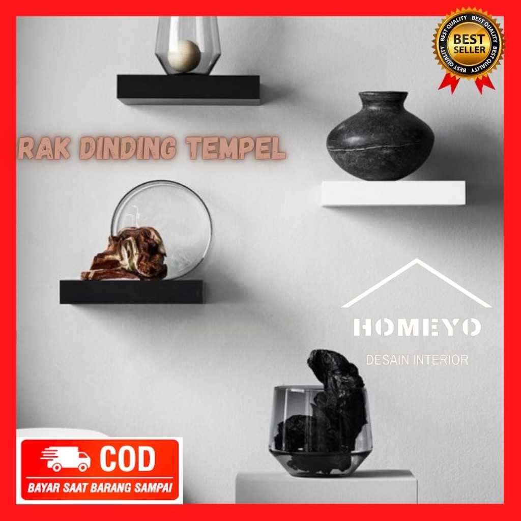 1 Pcs Rak Dinding Ambalan Rak Dinding Minimalis Rak Dinding Tempel Ambalan Dinding Serbaguna 20cm