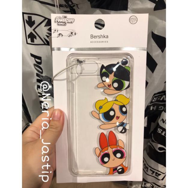 Case Casing HP Iphone 6 6s 7 8 Plus + Iphone6 iphone6s iphone7 power puff girl Bershka Original
