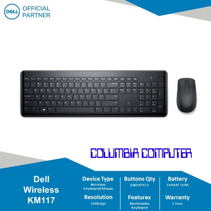 DELL wireless keyboard mouse KM117