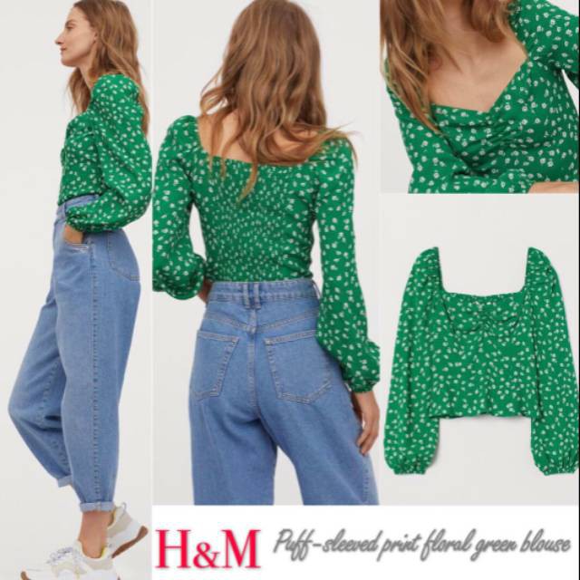 H*m Floral blouse NO TAG NO MERK