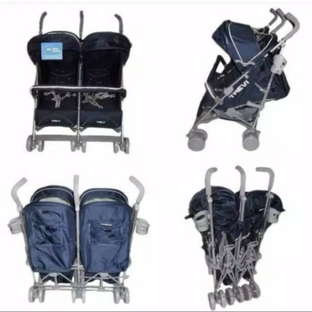 Stroller SECOND BabyElle twin trevi (Nego)