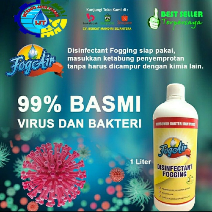 cairan fogging disinfektan 1 liter Cairan Fogging Asap