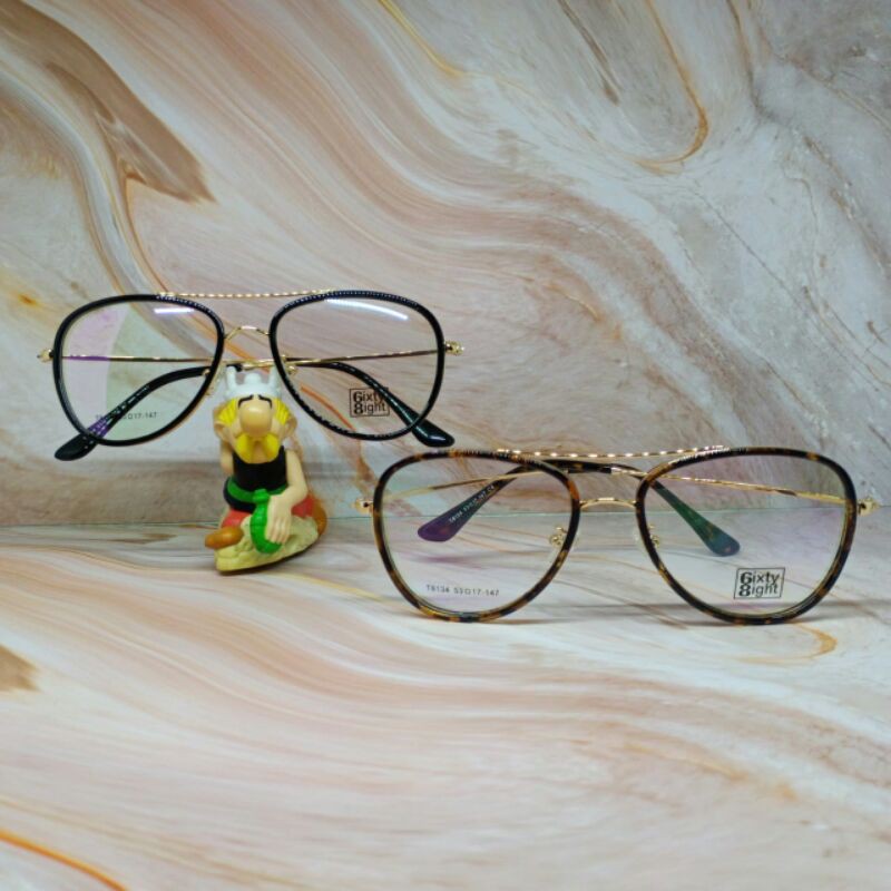 Frame kacamata unisex Sixty Eight T8134/kacamata stainless/kacamata kekinian