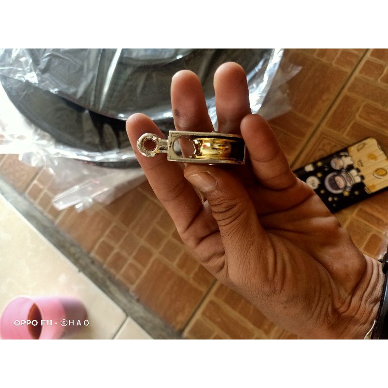 katrol mini serbaguna swivel pulley stainless steel single wheel 52mm