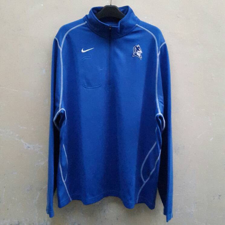 Kaos Lengan Panjang Nike Half Zip NCAA Training DRI-FIT 100⎕riginal