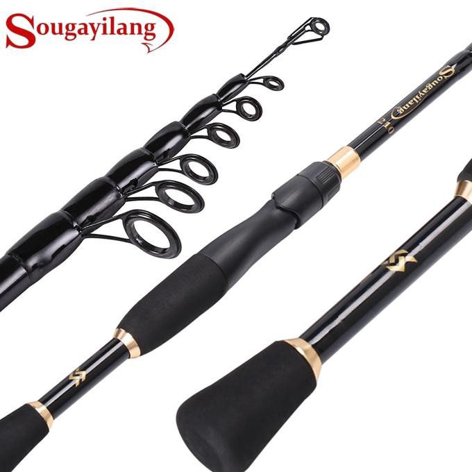 Joran Berkualitas Sougayilang 240 Cm Joran Ul Telescopic Spinning Fishing Rod Ultralight Murah Dan