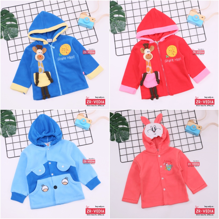 Jaket Bayi PREMIUM QUALITY  Uk 0-12 Bulan / Jaket Anak Laki Perempuan Murah Lengan Panjang Tebal