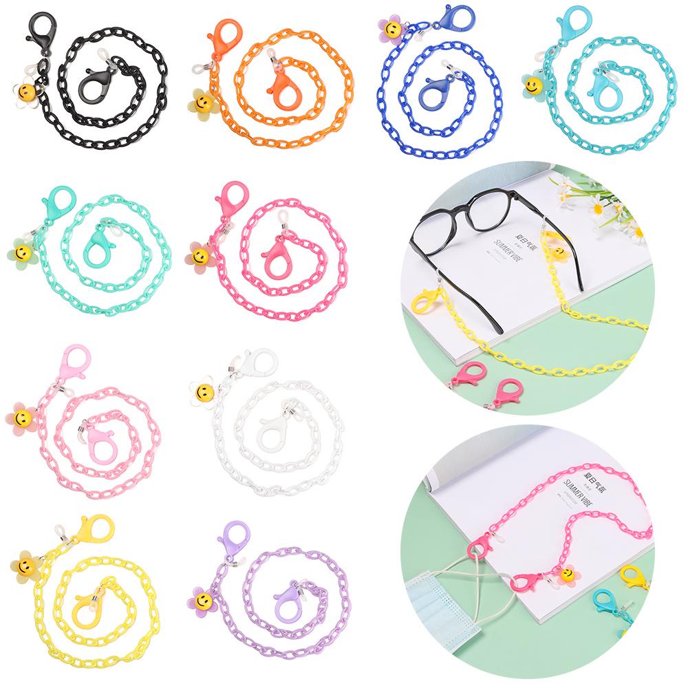 Lily Rantai Warna-Warni Akrilik Fashion Extender Wanita Pria Rantai Kacamata Baca Ultra Ringan