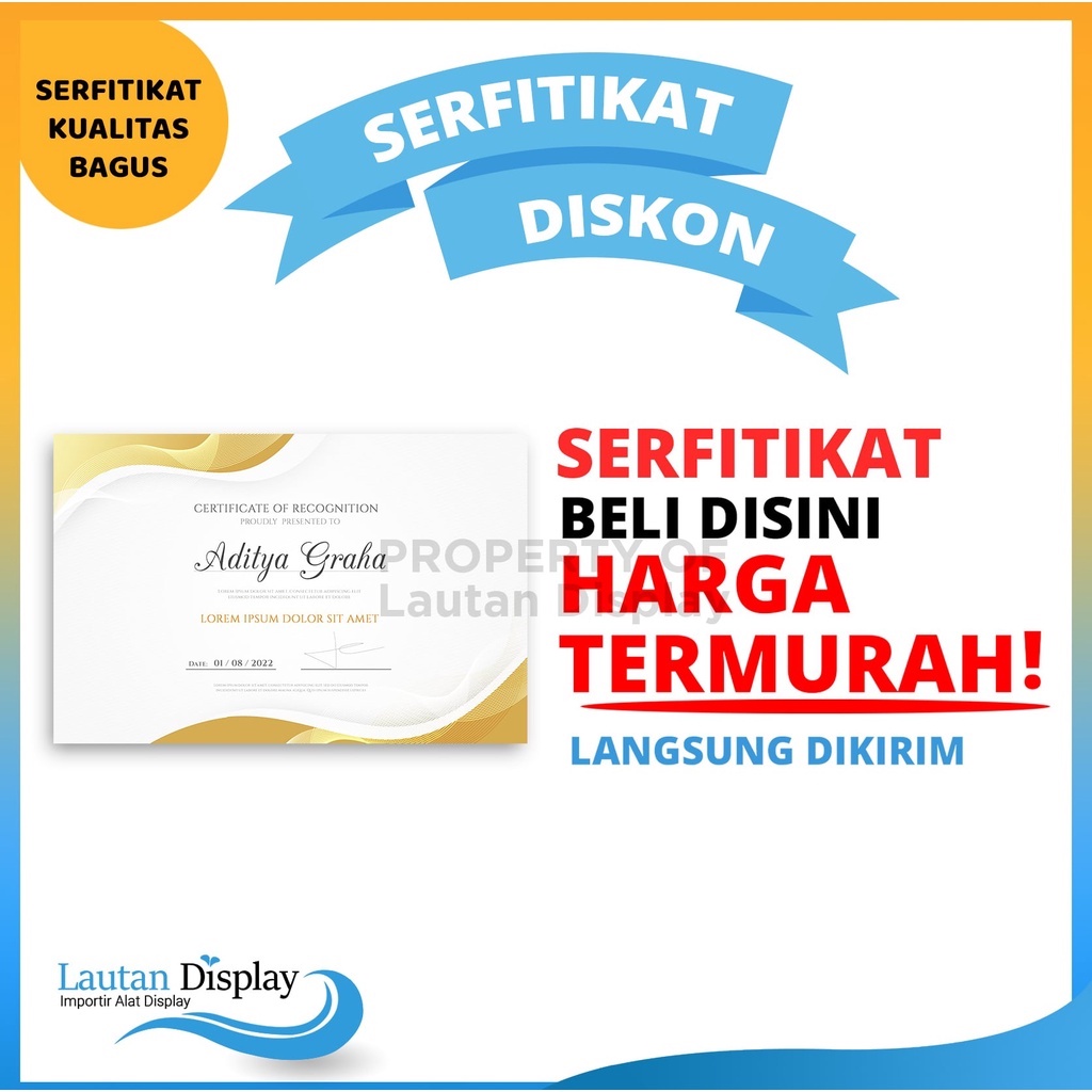 

Cetak Sertifikat Piagam Penghargaan Webinar Kepanitiaan Full Color Custom Desain (Min 5 Pcs)