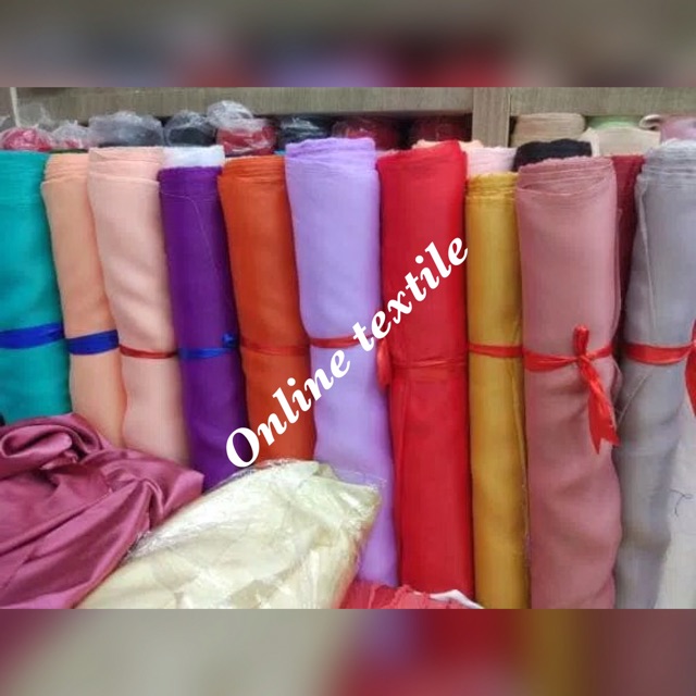 Kain organza silk / bahan organza silk.