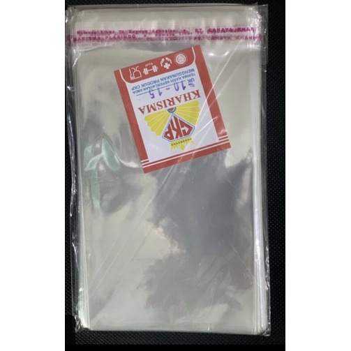 Plastik opp bening lem perekat 10x15