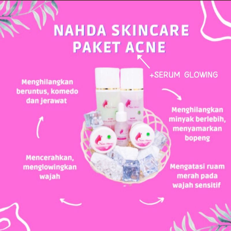 NAHDA SKINCARE (BPOM) 100% ORIGINAL +SERUM GLOWING