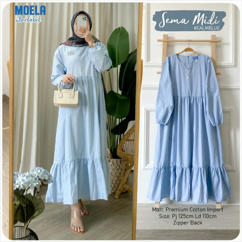 MOELA HIJAB BERLABEL - SEMA MIDI
