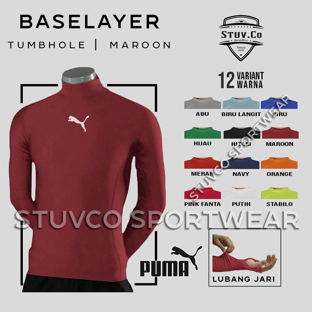 BASELAYER LONGSLEEVE THUMBOLE MANSET LUBANG JEMPOL MANSET TANGAN PANJANG JARI DIVING LARI SEPEDA OLAHRAGA PRIA WANITA