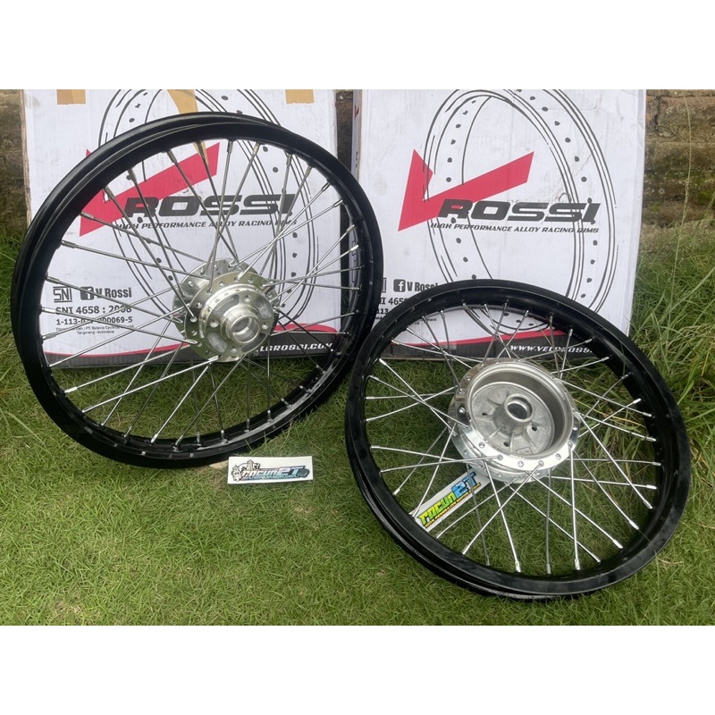 paket VELG VELG SET RX KING HITAM GLOSY/gilap Ring 18 160 185 COPY TK