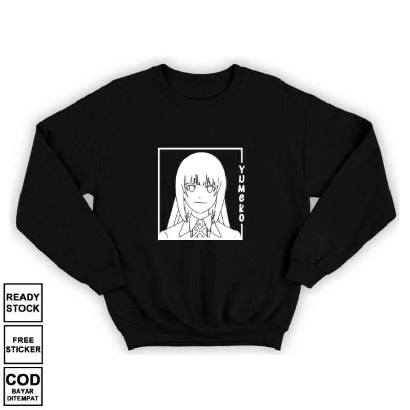 SWEATER WAIFU ANIME MANGA YUMEKO JABAMI KAKEGURUI WIBU OTAKU JAPAN CULTURE BAJU JEPANG COSPLAY KIRAR