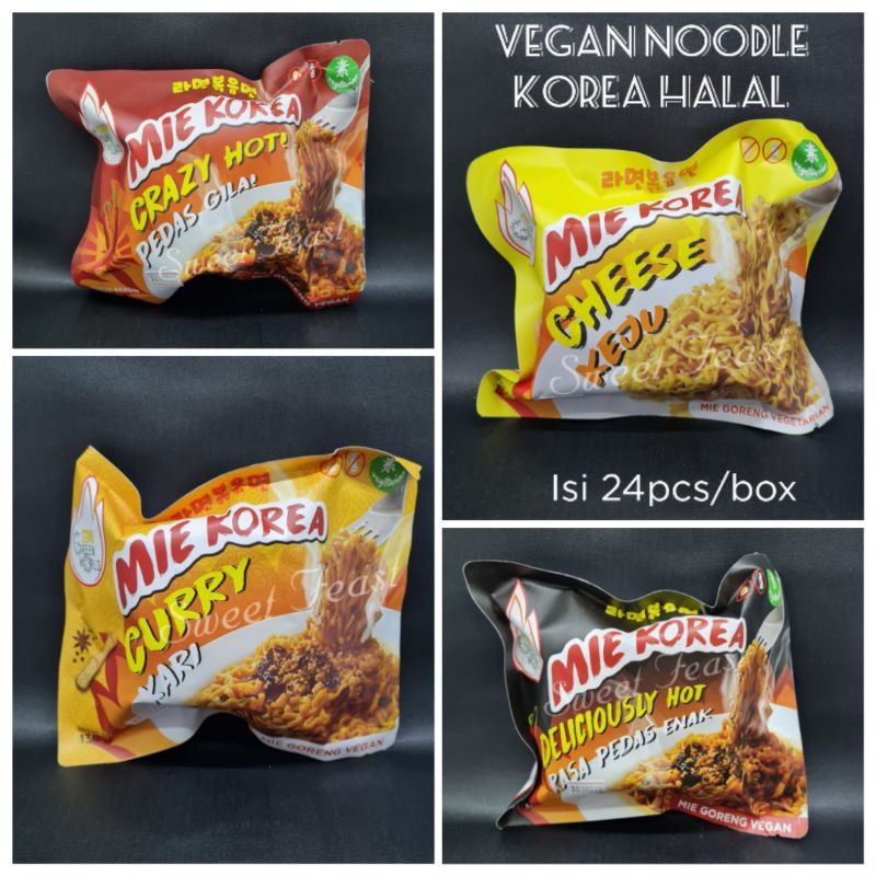 

GREEN WORLD Mie Vege Korea | Mie Samyang Korea Halal 4 Variant Rasa (130gr)