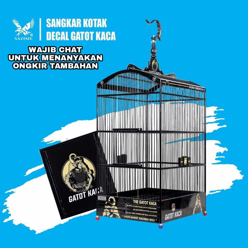 Sangkar Sazime Kotak Decal Gatot Kaca