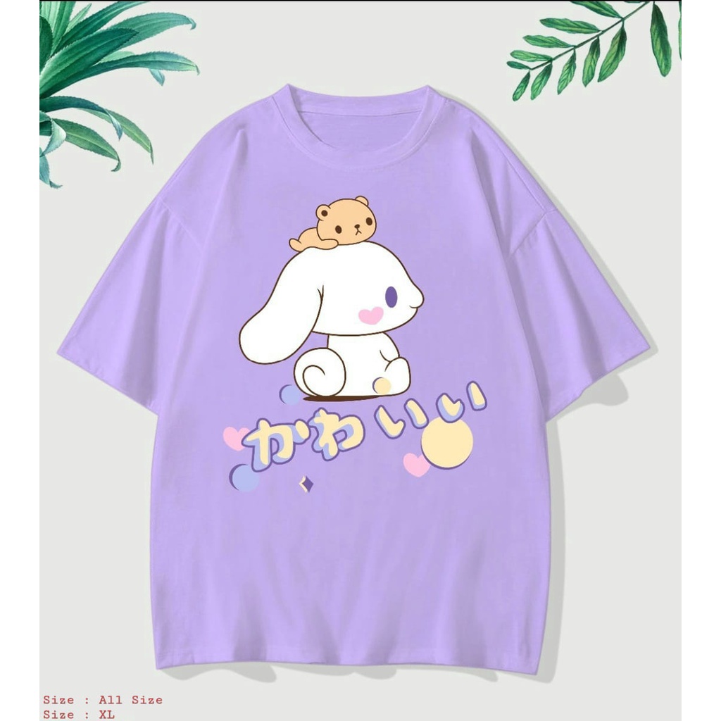 Kaos Warna Ungu Cinnamaroll