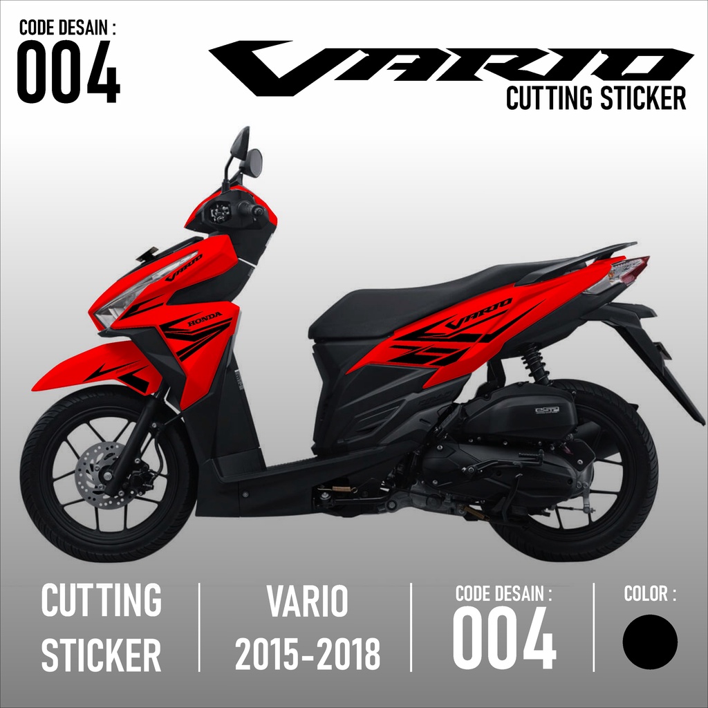 Cutting Sticker Vario  - Aksesoris Motor Cuting Honda Vario 125 & 150 Skotlet Stiker Striping Lis Va