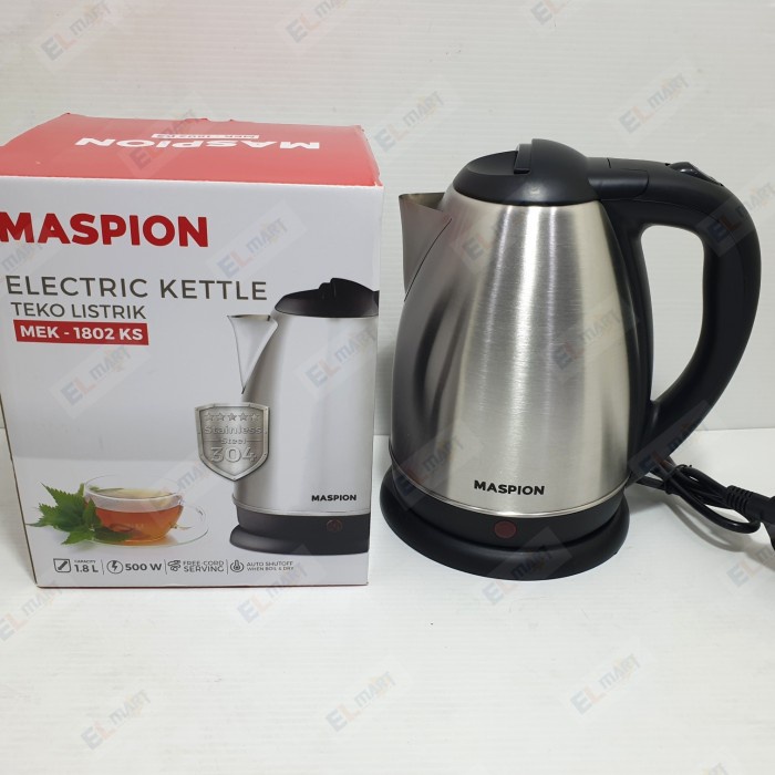 Kettle Listrik Maspion 1,8L MEK 1802KS 1802 KS Ceret Teko Pemanas Air