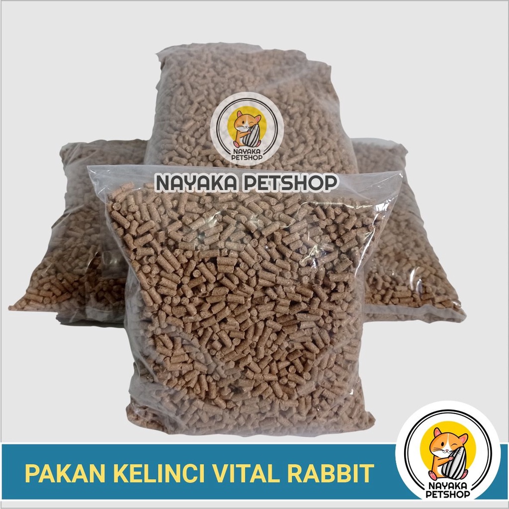 Vital Rabbit 1 Kg Pakan Kelinci Murah Makanan Pelet Kelinci Citra Feed