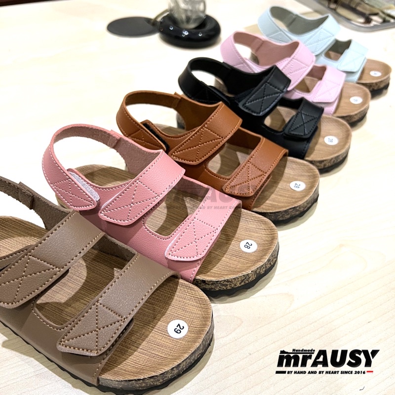 Sandal Anak Balita Baby Selop Birken Strap 3 Tali Lucu mrAUSY Baby