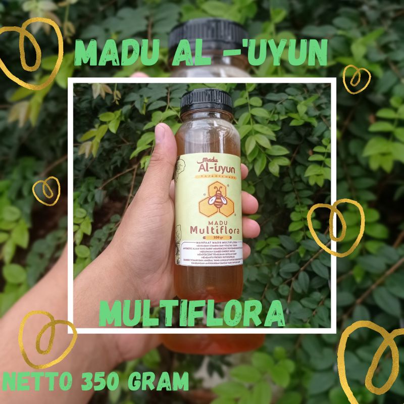 

MADU MURNI- MADU MULTIFLORA- AL UYUN 250 ML 350 GRAM RAW HONEY-MADU HUTAN-TOKOGROSIRUYUN A