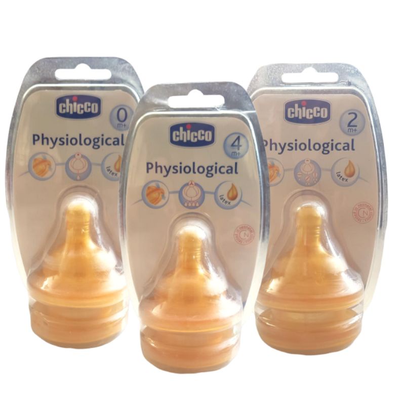 CHICCO Physiological Latex Isi 2 pcs [ WIDE NECK ]