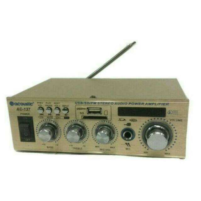 POWER AMPLIFIER ACOUSTIC AC 137