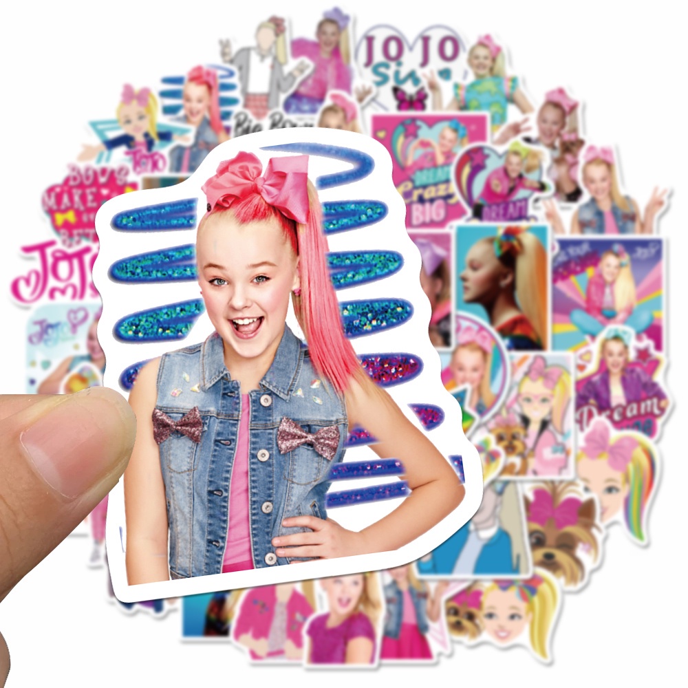 [In stock] 50 pieces of JoJo girl stickers personality fun hand account stickers box computer waterproof stickers